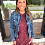 LIVERPOOL - Classic Jean Jacket-600 Outerwear-LIVERPOOL JEANS COMPANY-July & June Women's Fashion Boutique Located in San Antonio, Texas