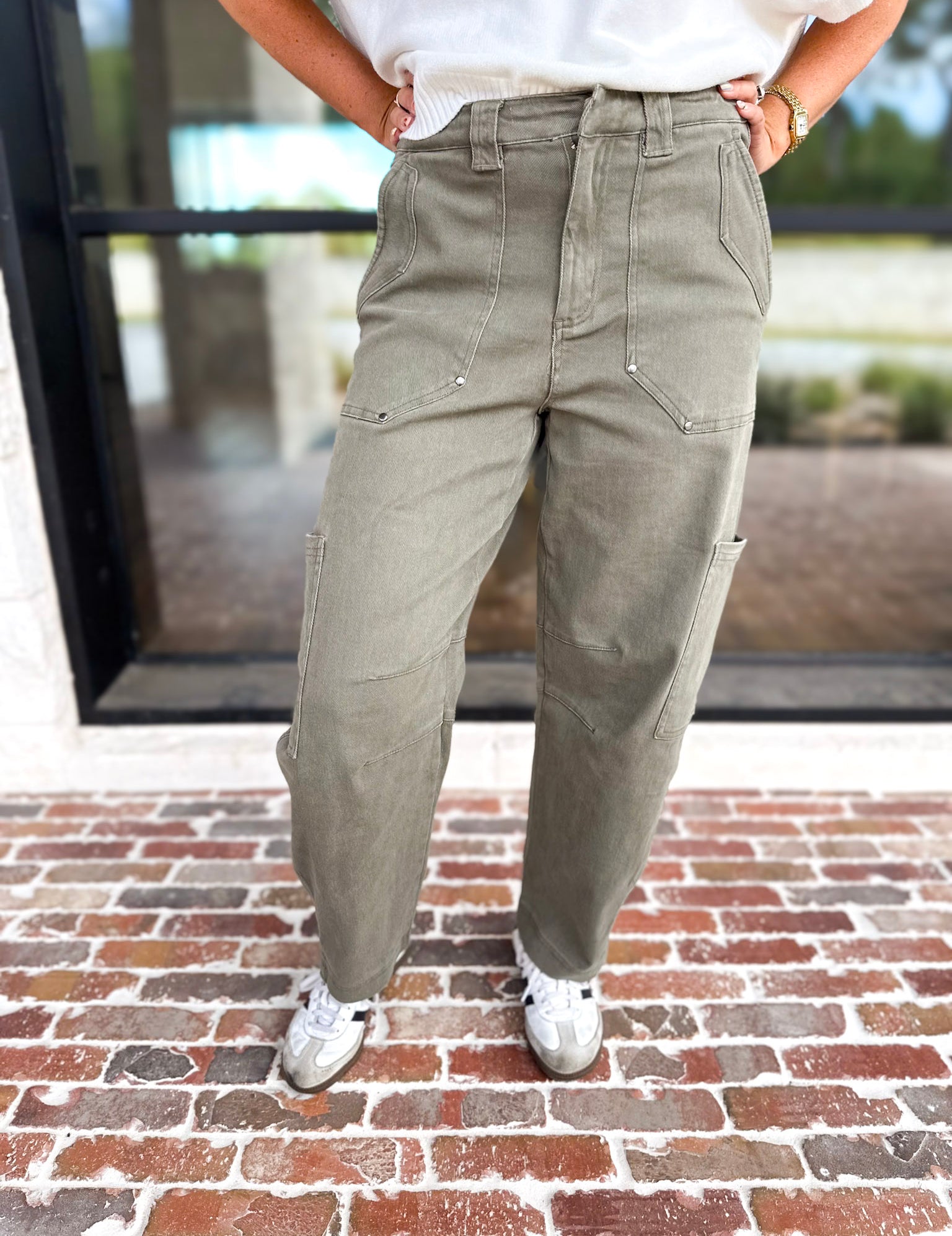 The Cruiser Relaxed Barrel Jeans-400 Pants-ENTRO-July & June Women's Fashion Boutique Located in San Antonio, Texas