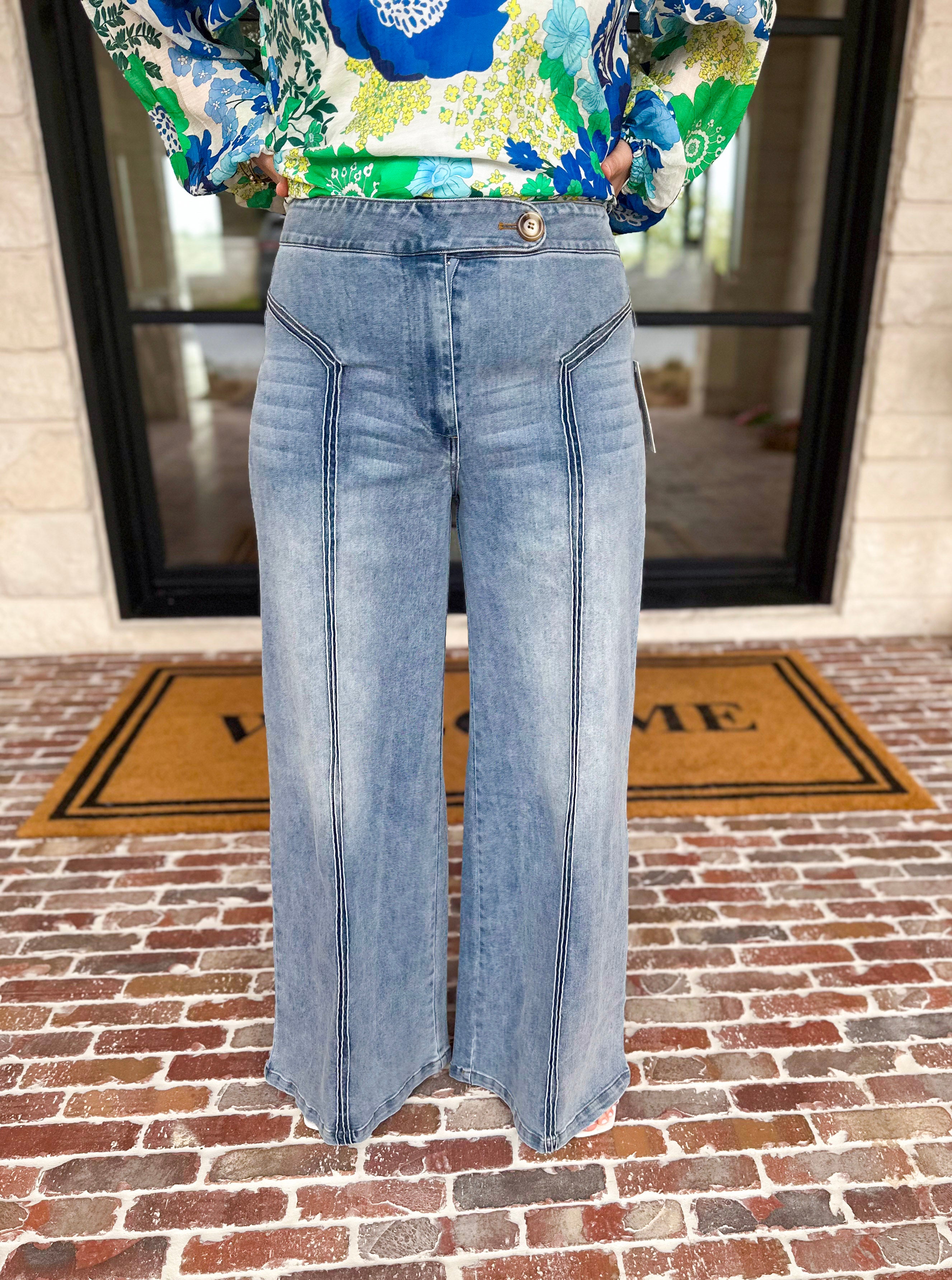 The Carrie Denim Pants-400 Pants-FATE-July & June Women's Fashion Boutique Located in San Antonio, Texas