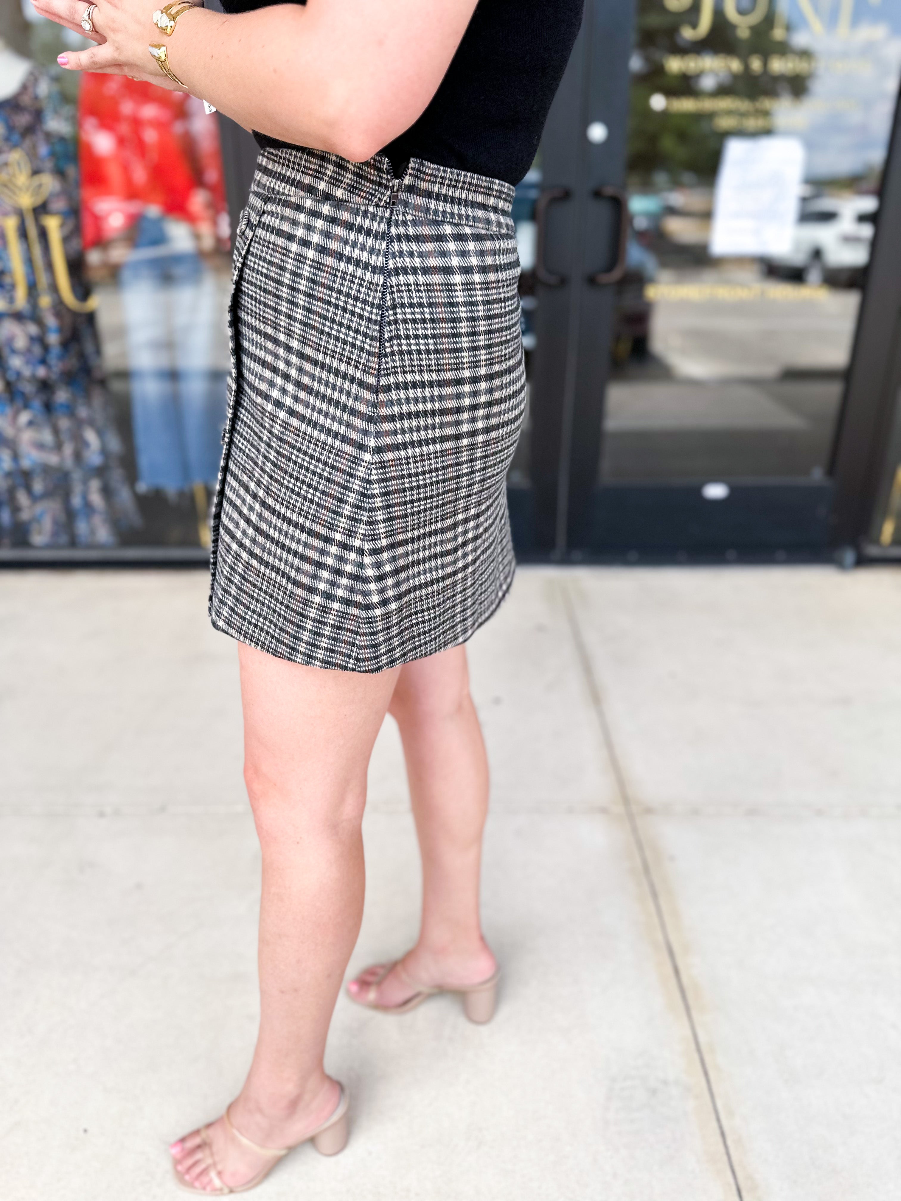The Blair Mini Skirt-410 Shorts/Skirts-SKIES ARE BLUE-July & June Women's Fashion Boutique Located in San Antonio, Texas