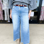 Vervet - High Rise Comfort Stretch Wide Leg Jeans-400 Pants-VEVERT BY FLYING MONKEY-July & June Women's Fashion Boutique Located in San Antonio, Texas