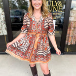 Charcoal Boho Mini Dress-510 Mini-ENTRO-July & June Women's Fashion Boutique Located in San Antonio, Texas