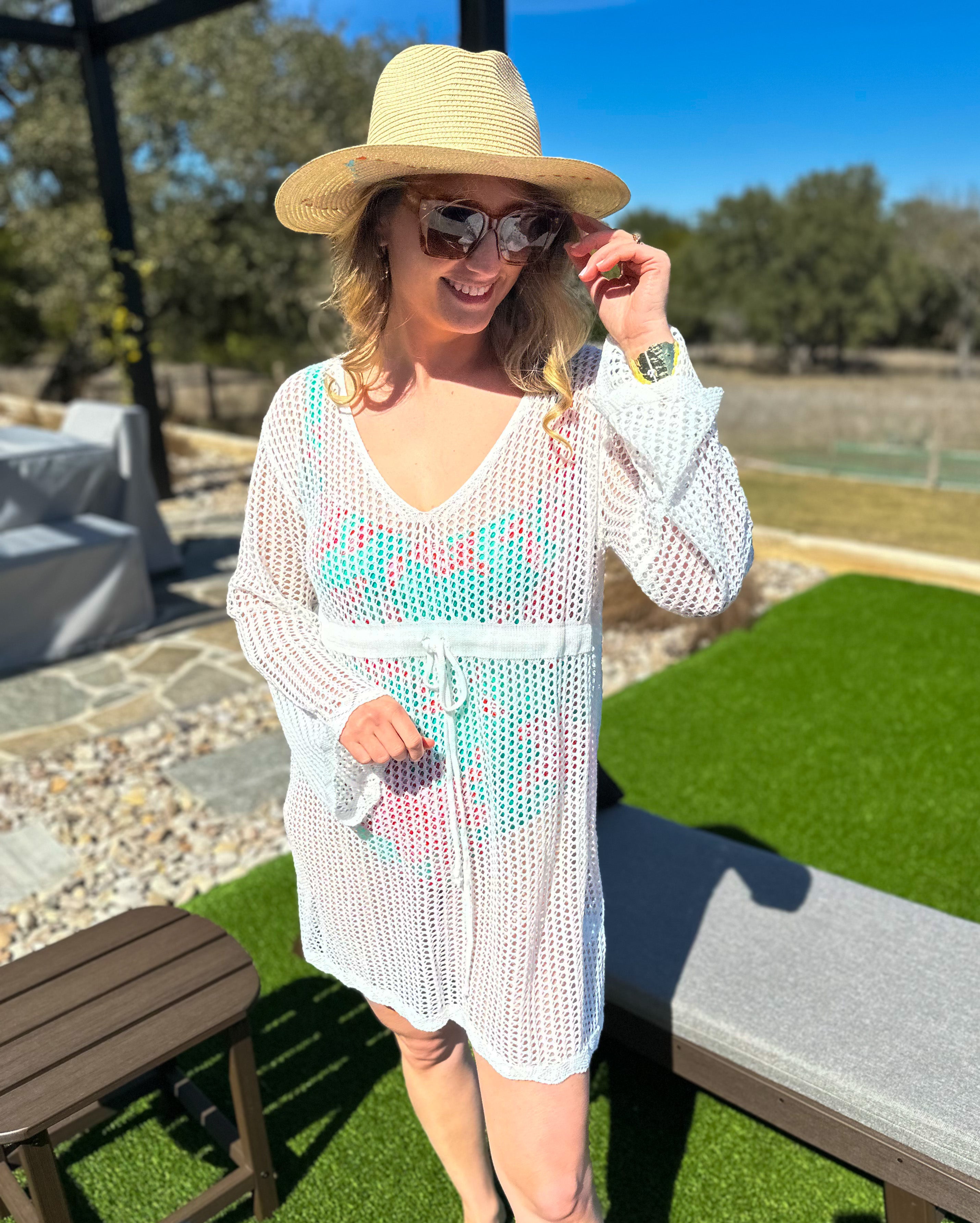 Marina Cover Up - Ivory-300 Athleisure/Lounge-SHIRALEAH-July & June Women's Fashion Boutique Located in San Antonio, Texas