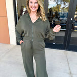 Soft Modal Lounge Pants - Dark Olive-300 Athleisure/Lounge-SKIES ARE BLUE-July & June Women's Fashion Boutique Located in San Antonio, Texas