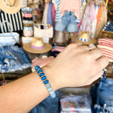 Michelle McDowell - Sky Blue Dallas Bracelet-110 Jewelry & Hair-Michelle McDowell-July & June Women's Fashion Boutique Located in San Antonio, Texas