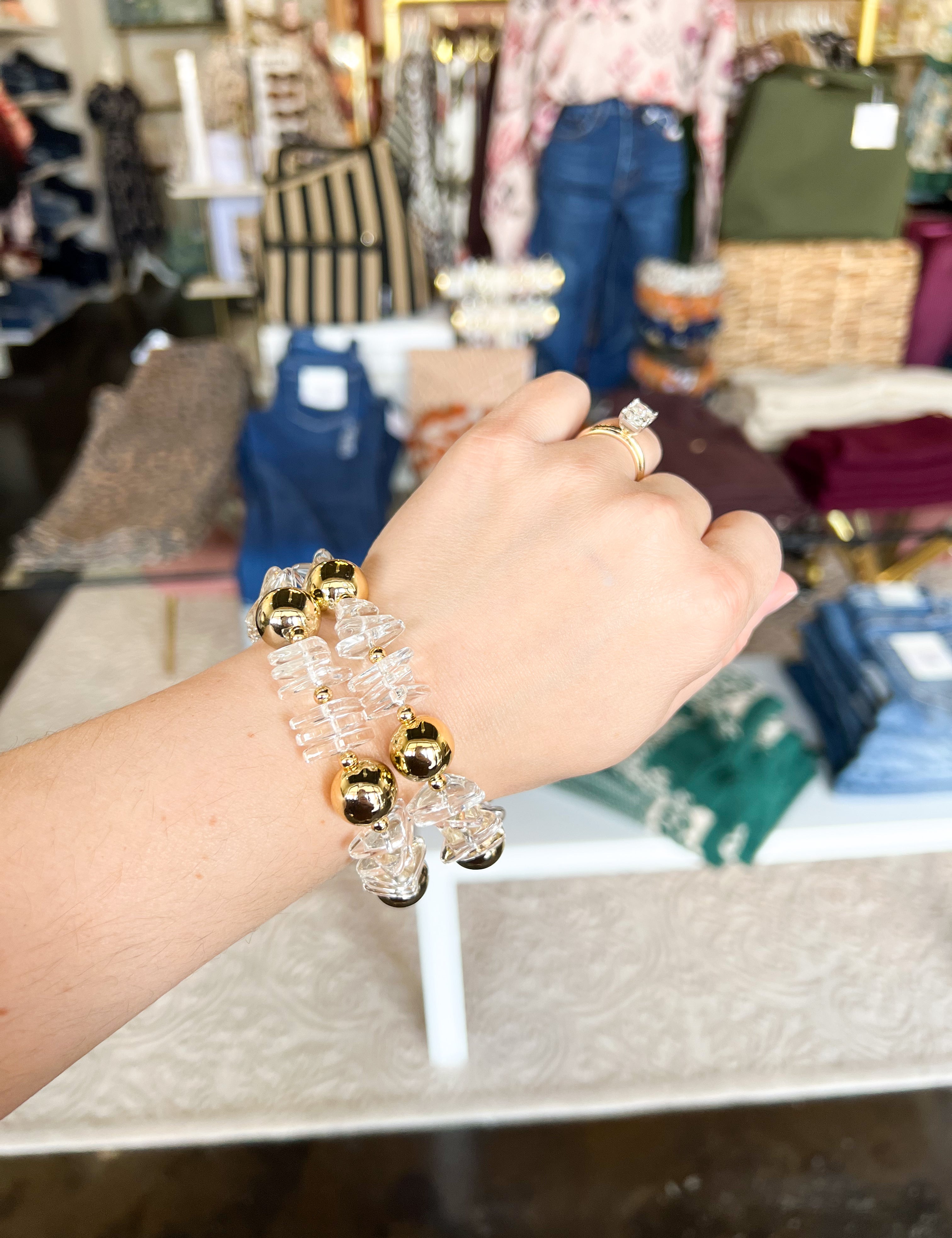 Treasure Jewels - Time To Shine Bracelet-110 Jewelry & Hair-Treasure Jewels-July & June Women's Fashion Boutique Located in San Antonio, Texas