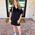 Weekend Traveler Skort Set - Black-300 Athleisure/Lounge-RAE MODE-July & June Women's Fashion Boutique Located in San Antonio, Texas