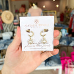 Natalie Wood - Carolina Mini Drop Earrings in Pearl-110 Jewelry & Hair-Natalie Wood-July & June Women's Fashion Boutique Located in San Antonio, Texas