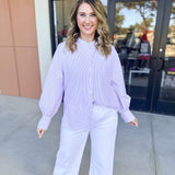 Current Air - Rhinestone Button Down Blouse - Light Pink-200 Fashion Blouses-CURRENT AIR CLOTHING-July & June Women's Fashion Boutique Located in San Antonio, Texas