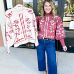 The Vintage Floral Sweater - Cream-230 Sweaters/Cardis-FATE-July & June Women's Fashion Boutique Located in San Antonio, Texas