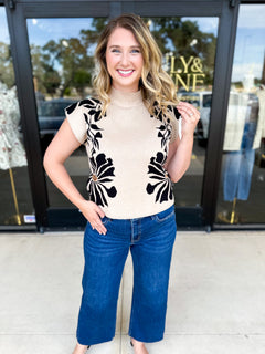 The Brea Sweater Top-230 Sweaters/Cardis-ENTRO-July & June Women's Fashion Boutique Located in San Antonio, Texas