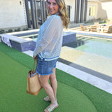 Anchor Mesh Sweater Top-230 Sweaters/Cardis-SHIRALEAH-July & June Women's Fashion Boutique Located in San Antonio, Texas