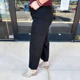 Vervet - High Rise Wide Leg Black Jeans-400 Pants-VEVERT BY FLYING MONKEY-July & June Women's Fashion Boutique Located in San Antonio, Texas