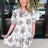 The Olivia Mini Dress - Mocha-510 Mini-ENTRO-July & June Women's Fashion Boutique Located in San Antonio, Texas