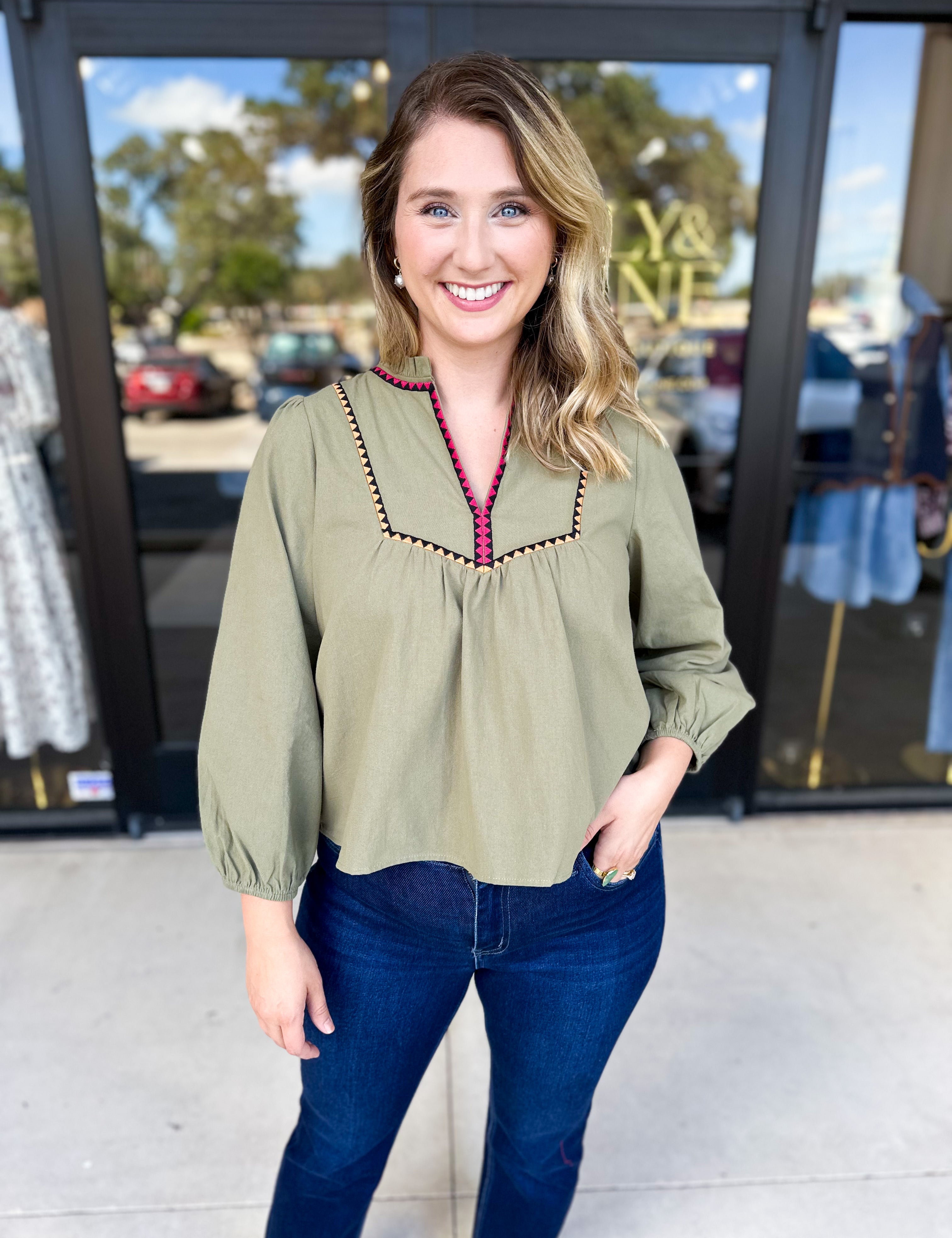 The Courtney Blouse-200 Fashion Blouses-ABLE-July & June Women's Fashion Boutique Located in San Antonio, Texas