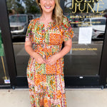 Auburn Abstract Midi Dress-500 Midi-FATE-July & June Women's Fashion Boutique Located in San Antonio, Texas