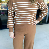 On Trend Sweater & Pant Set-300 Athleisure/Lounge-SKIES ARE BLUE-July & June Women's Fashion Boutique Located in San Antonio, Texas