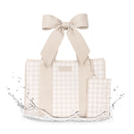 Case-Mate - Latte Gingham Bow Jelly Tote Bag-130 Accessories-Casemate-July & June Women's Fashion Boutique Located in San Antonio, Texas