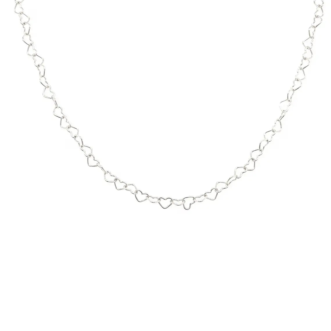 Natalie Wood - Adorned Heart Layering Necklace Silver - RESTOCK-110 Jewelry & Hair-Natalie Wood-July & June Women's Fashion Boutique Located in San Antonio, Texas