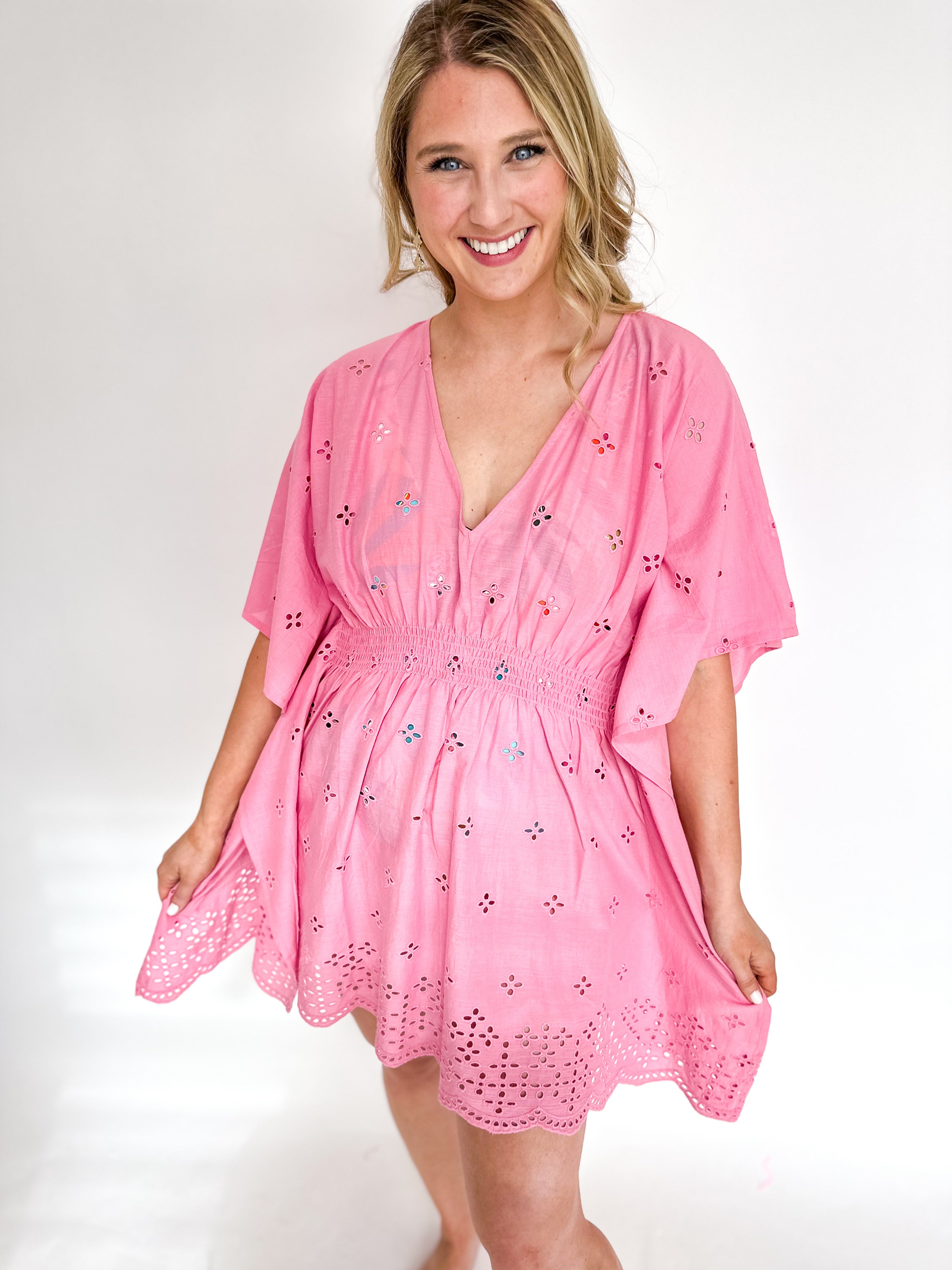 The Lisa Cover Up - Pink-300 Athleisure / Lounge-SHIRALEAH-July & June Women's Fashion Boutique Located in San Antonio, Texas