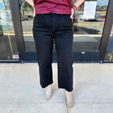 Vervet - High Rise Wide Leg Black Jeans-400 Pants-VEVERT BY FLYING MONKEY-July & June Women's Fashion Boutique Located in San Antonio, Texas