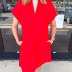 The Melinda Mini Dress - Red-510 Mini-PINCH-July & June Women's Fashion Boutique Located in San Antonio, Texas