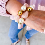 Treasure Jewels - It's A Neutral Beaded Bracelet-110 Jewelry & Hair-Treasure Jewels-July & June Women's Fashion Boutique Located in San Antonio, Texas
