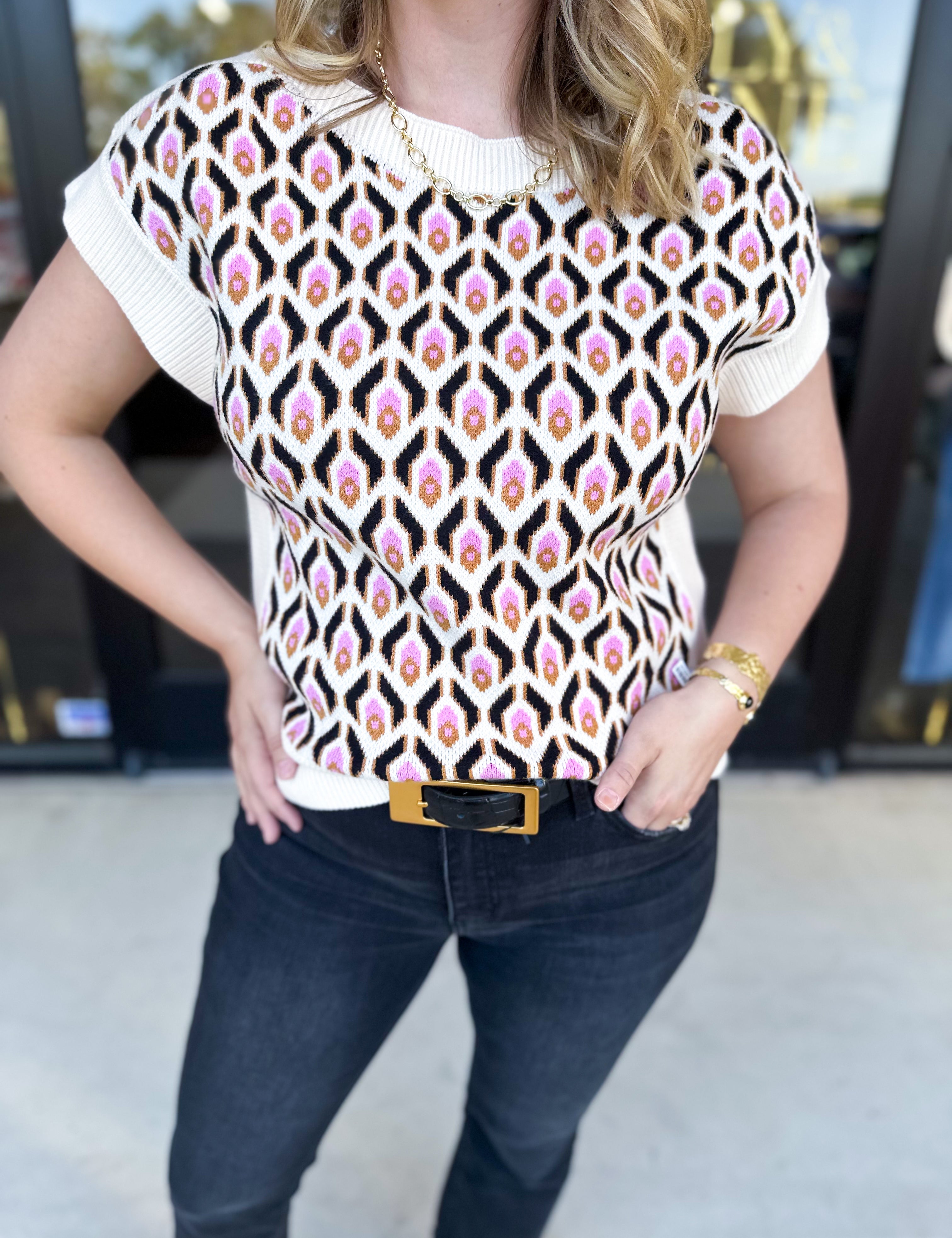 THML - Sloane Sweater Vest-230 Sweaters/Cardis-THML-July & June Women's Fashion Boutique Located in San Antonio, Texas