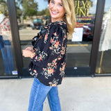 The Kirsten Blouse - Black-200 Fashion Blouses-ENTRO-July & June Women's Fashion Boutique Located in San Antonio, Texas