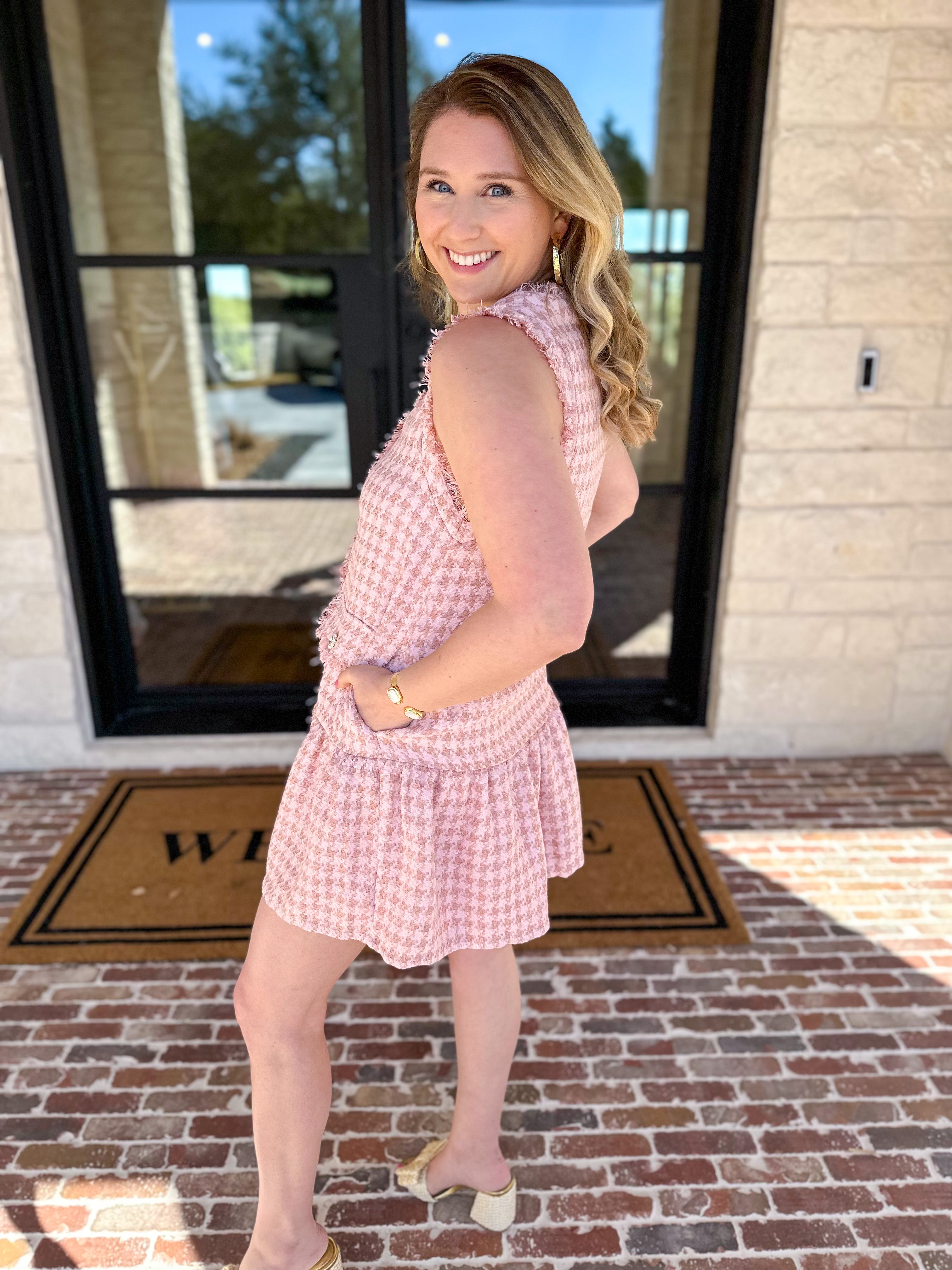 Pink Prep Mini Dress-510 Mini-TCEC-July & June Women's Fashion Boutique Located in San Antonio, Texas