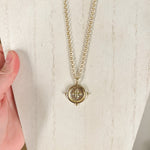 Natalie Wood - Legacy Coin Pendant Necklace - Gold-110 Jewelry & Hair-Natalie Wood-July & June Women's Fashion Boutique Located in San Antonio, Texas