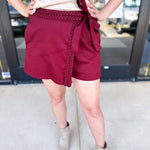 Braided Wrap Mini Skirt-410 Shorts/Skirts-ENTRO-July & June Women's Fashion Boutique Located in San Antonio, Texas