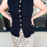 The Sophie Vest - Black-600 Outerwear-SKIES ARE BLUE-July & June Women's Fashion Boutique Located in San Antonio, Texas