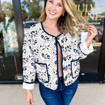 Lucy Quilt Jacket-600 Outerwear-ENTRO-July & June Women's Fashion Boutique Located in San Antonio, Texas