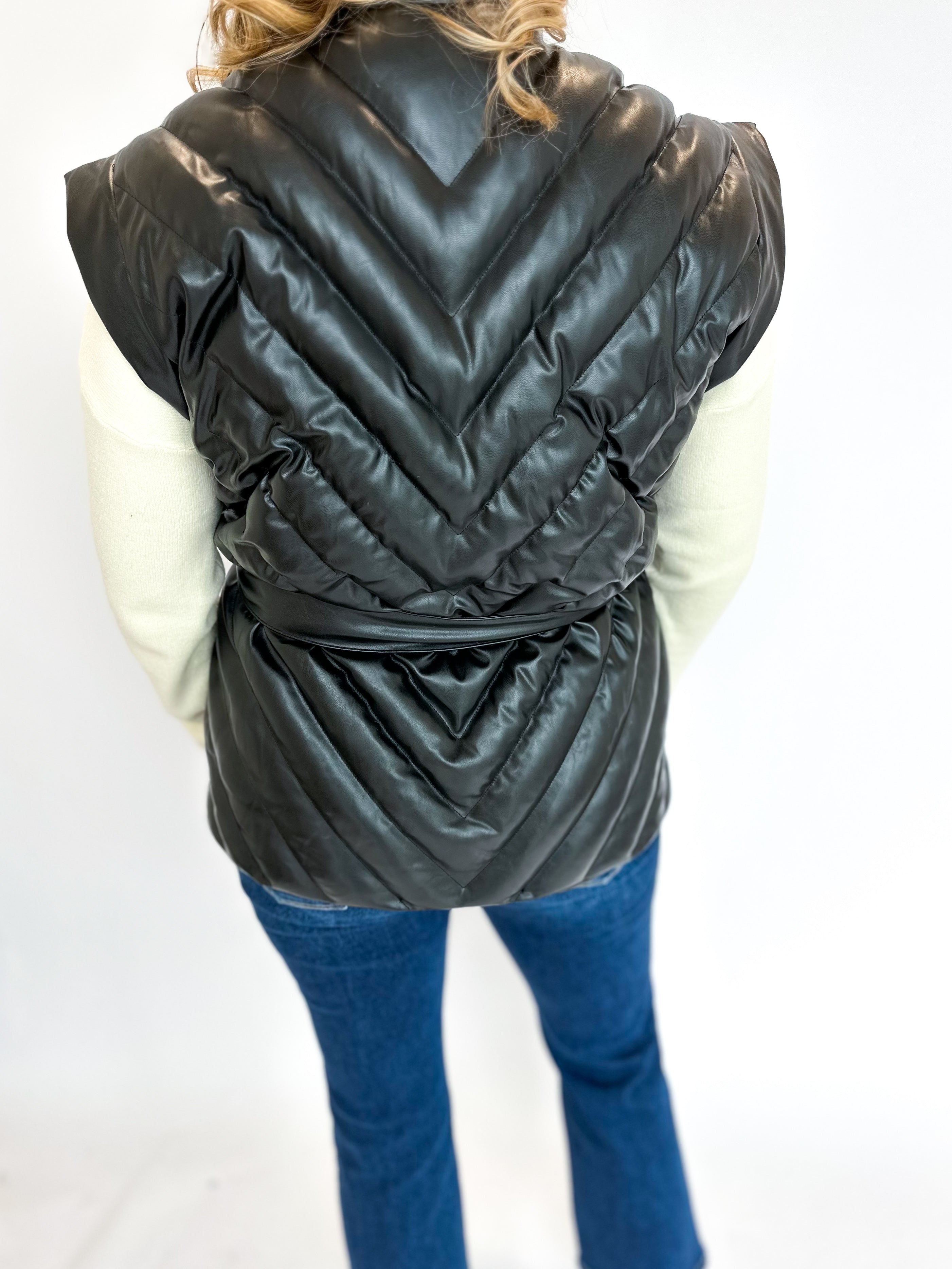 Edgy Puff Vest-600 Outerwear-FATE-July & June Women's Fashion Boutique Located in San Antonio, Texas