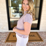 Soft Bloom Everyday Knit Top - Lavender-230 Sweaters/Cardis-ENTRO-July & June Women's Fashion Boutique Located in San Antonio, Texas