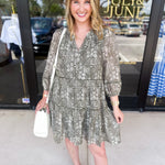 Olive Fields Mini Dress-510 Mini-SKIES ARE BLUE-July & June Women's Fashion Boutique Located in San Antonio, Texas