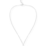 Natalie Wood - Legacy Cross Drop Necklace Silver-110 Jewelry & Hair-Natalie Wood-July & June Women's Fashion Boutique Located in San Antonio, Texas