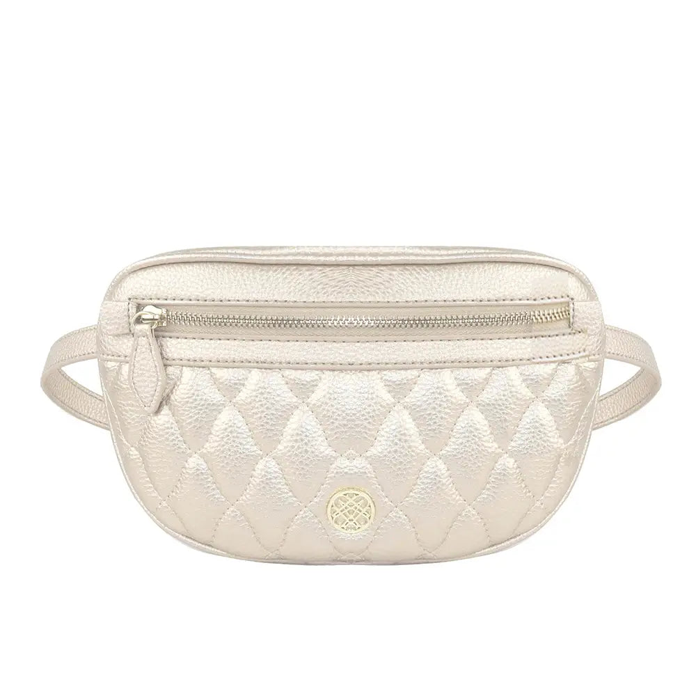 Natalie Wood - Grace Belt Bag in Gold Metallic-130 Accessories-Natalie Wood-July & June Women's Fashion Boutique Located in San Antonio, Texas