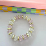 Treasure Jewels - Frosted Blush Bracelet-110 Jewelry & Hair-Treasure Jewels-July & June Women's Fashion Boutique Located in San Antonio, Texas
