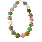 The Floral Beaded Necklace - Pink Neutrals Mix-110 Jewelry & Hair-Gemelli-July & June Women's Fashion Boutique Located in San Antonio, Texas