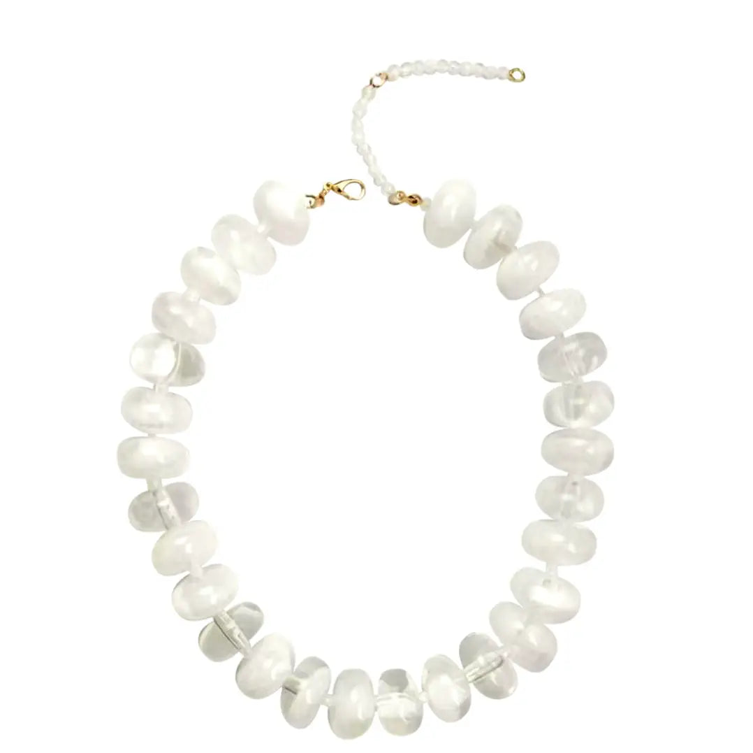 The Bailey Beaded Necklace - Clear-110 Jewelry & Hair-Gemelli-July & June Women's Fashion Boutique Located in San Antonio, Texas