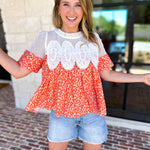 Happy Garden Blouse-200 Fashion Blouses-FATE-July & June Women's Fashion Boutique Located in San Antonio, Texas