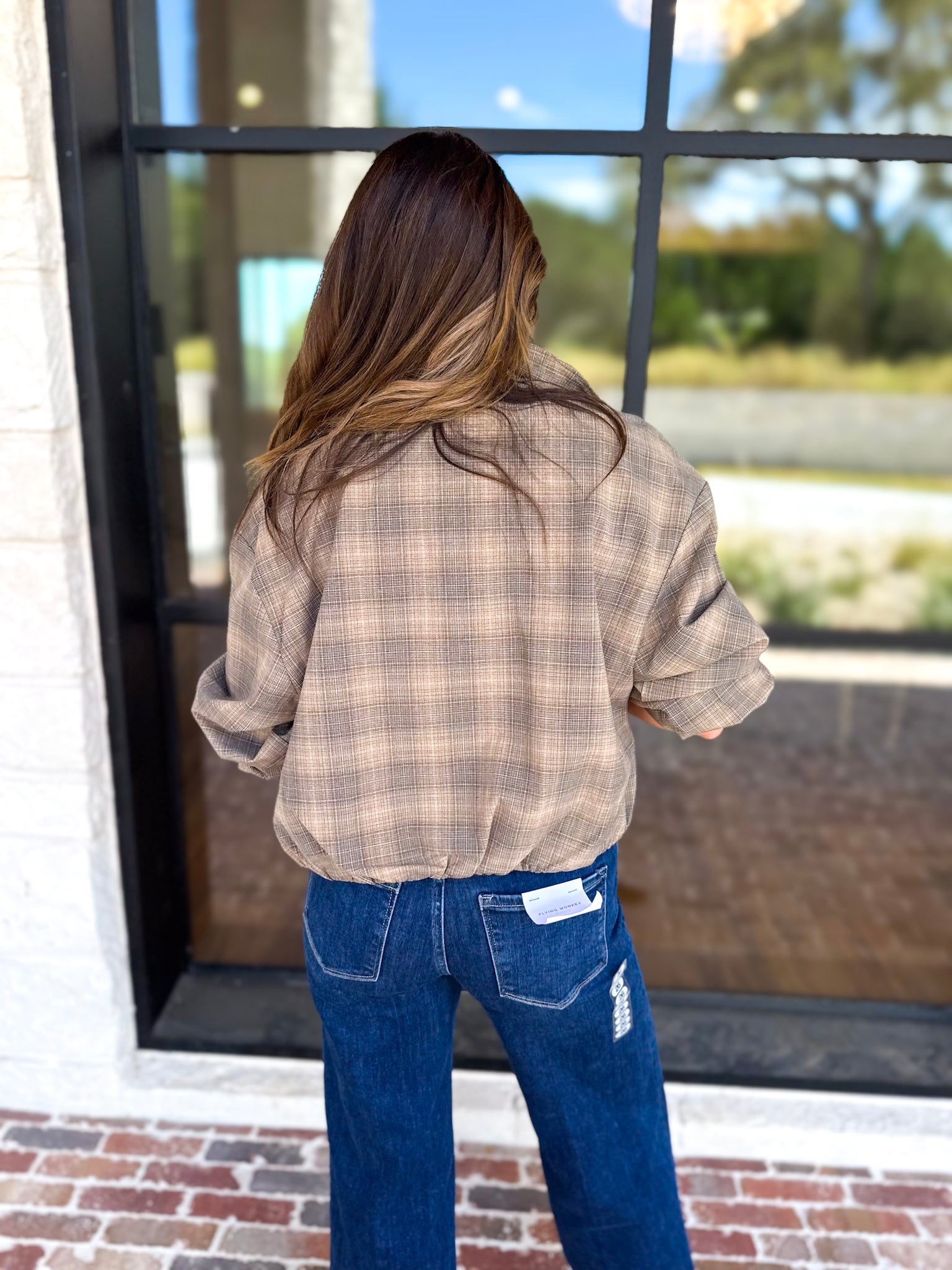 Liverpool - Kensington Bubble Hem Jacket-600 Outerwear-LIVERPOOL JEANS COMPANY-July & June Women's Fashion Boutique Located in San Antonio, Texas