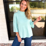 Fresh Start Mock Neck Sweater-230 Sweaters/Cardis-FATE-July & June Women's Fashion Boutique Located in San Antonio, Texas