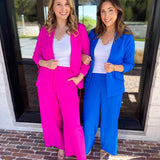 Spring It Girl Trouser - Electric Blue-400 Pants-SKIES ARE BLUE-July & June Women's Fashion Boutique Located in San Antonio, Texas