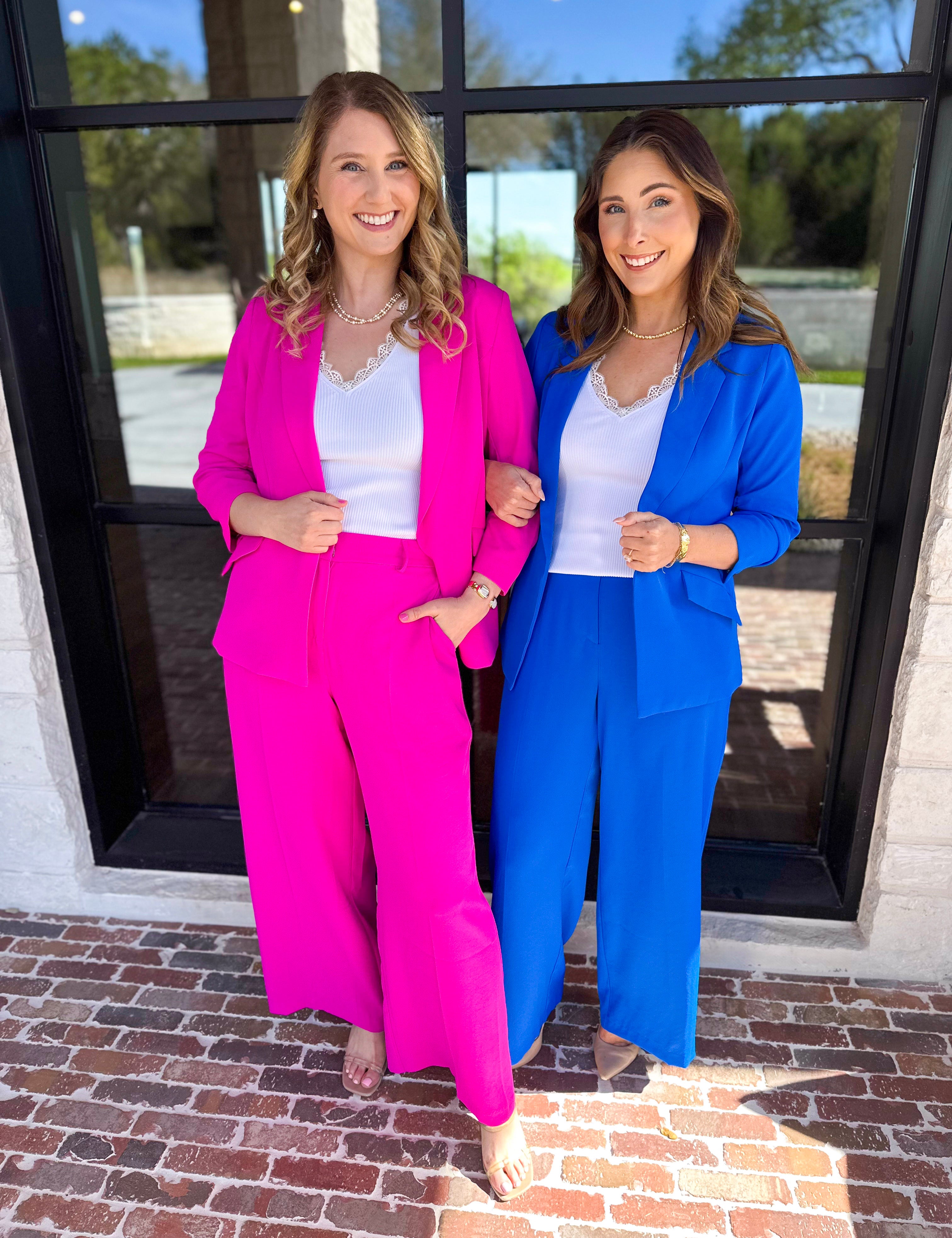 Spring It Girl Trouser - Hot Pink-400 Pants-SKIES ARE BLUE-July & June Women's Fashion Boutique Located in San Antonio, Texas