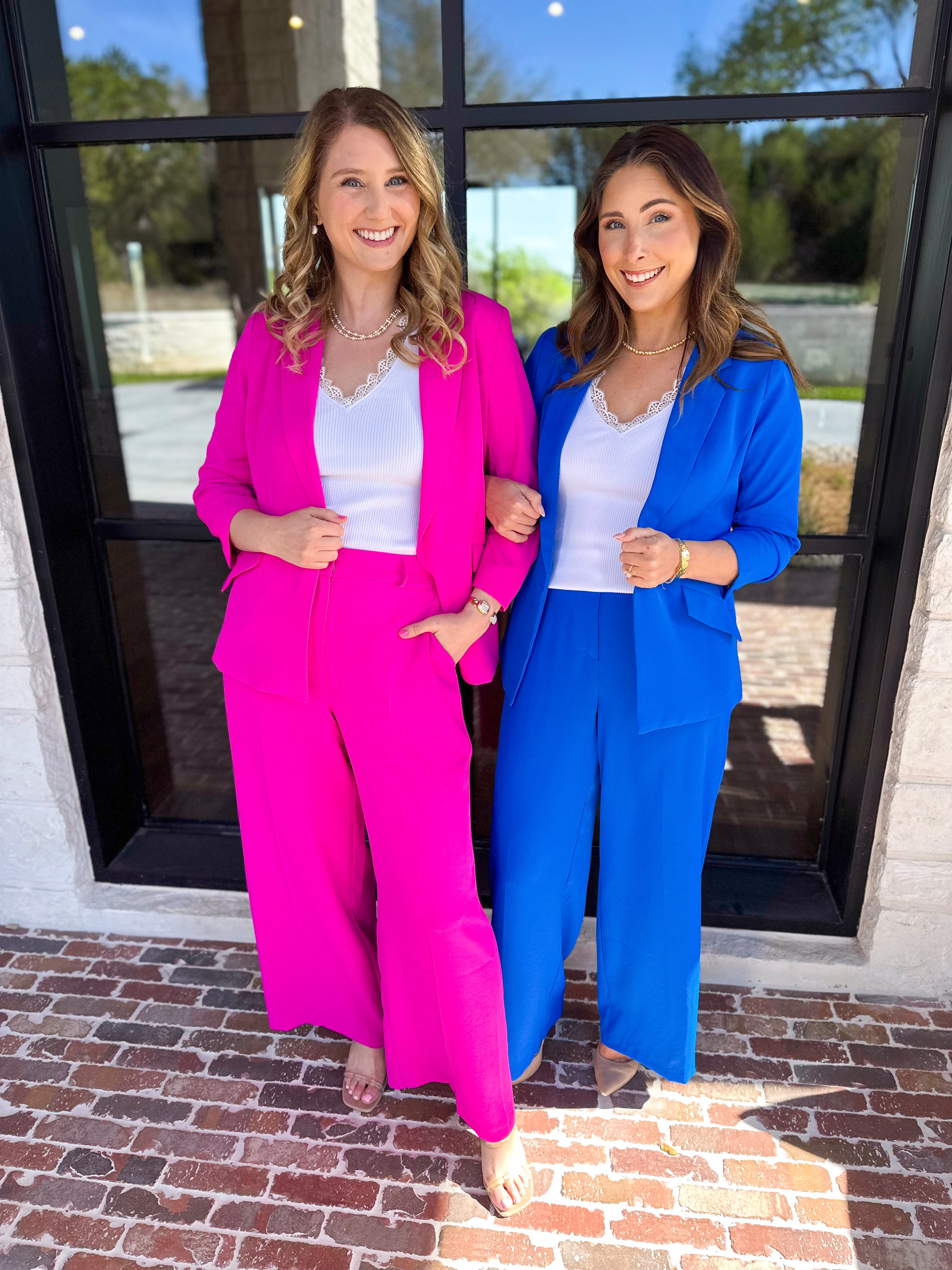Spring It Girl Trouser - Hot Pink-400 Pants-SKIES ARE BLUE-July & June Women's Fashion Boutique Located in San Antonio, Texas