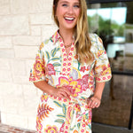 Summer Retreat Skort Set - Pink-510 Mini-ENTRO-July & June Women's Fashion Boutique Located in San Antonio, Texas