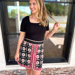 Ribbed Square Neck Knit Top - Black-230 Sweaters/Cardis-ALLIE ROSE-July & June Women's Fashion Boutique Located in San Antonio, Texas